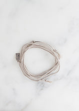 Load image into Gallery viewer, Bracelet 85 in Grey Silk/Silver