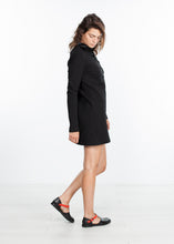 Load image into Gallery viewer, Fleece Jersey Dress in Black
