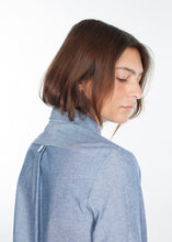 Load image into Gallery viewer, Chambray Shirtdress in Blue
