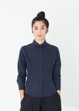 Load image into Gallery viewer, Wrinkled Tux Shirt in Navy
