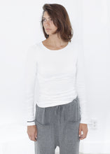 Load image into Gallery viewer, Stretch Tee in Milk
